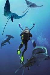 Nik D2x - COMPOSING>longimanus,rays,hammer -
well, that´... by Manfred Bail 